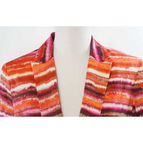 Jones New York Blazer, Watercolor Stripes - Picture 2 of 6